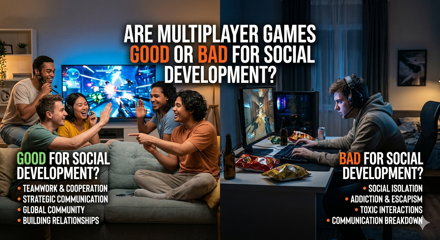 Are Multiplayer Games Good or Bad for Social Development?