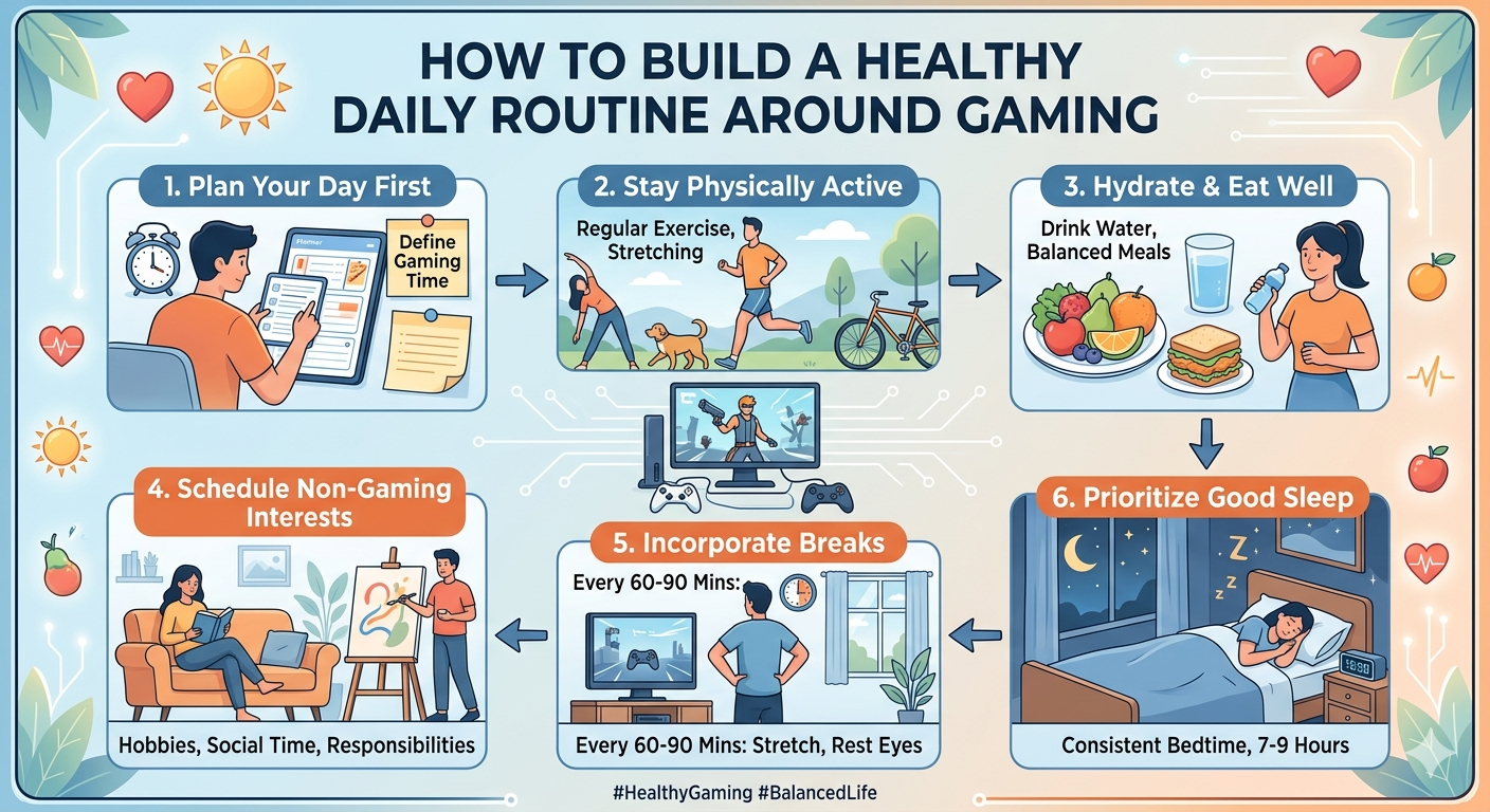 How to Build a Healthy Daily Routine Around Gaming