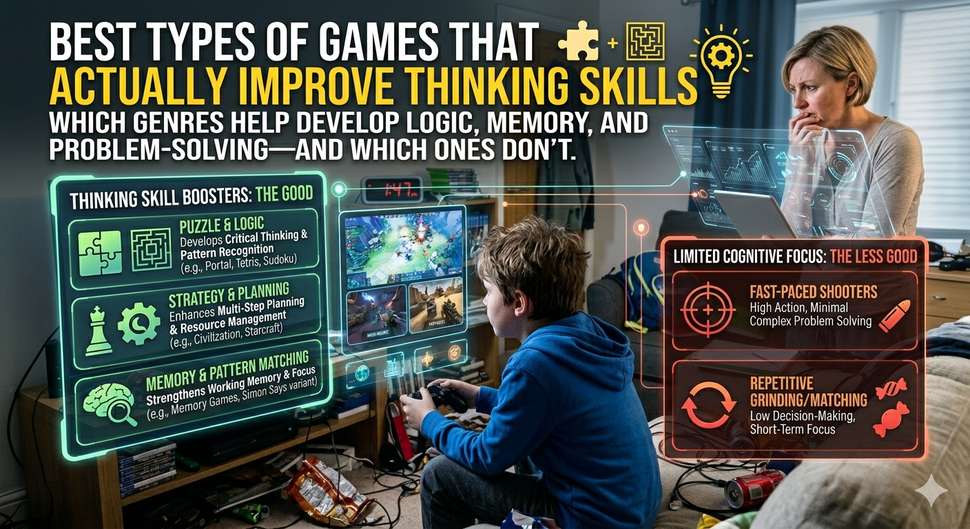 Best Types of Games That Actually Improve Thinking Skills